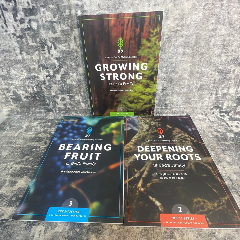 The 2:7 Series NavPress Discipleship 3 Book Set Growing Strong Roots Fruit NEW